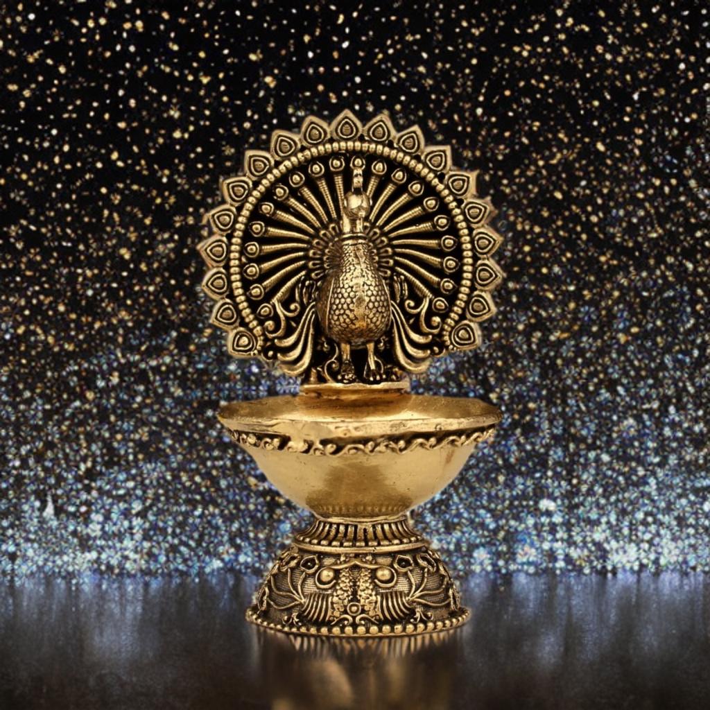 Peacock diya