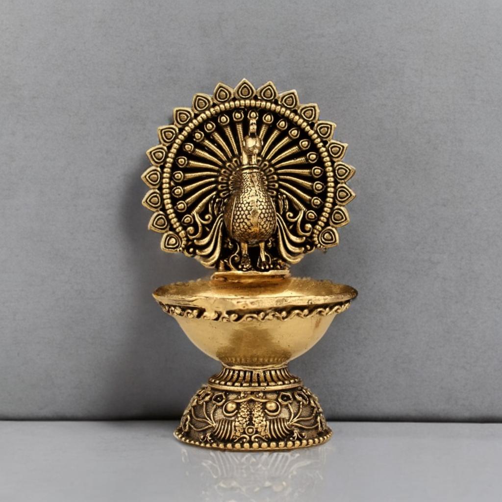 Peacock diya