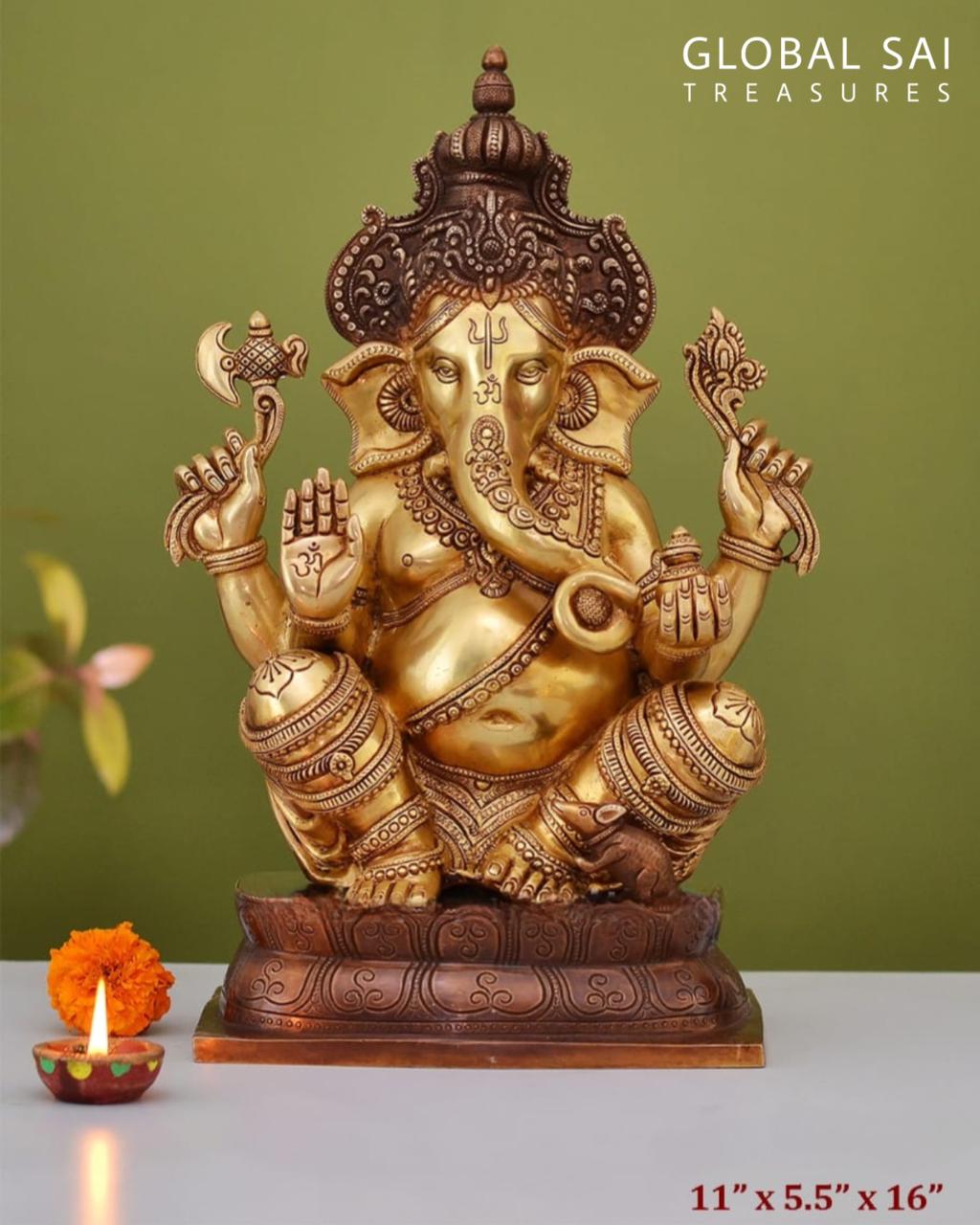 Brass Ganesha